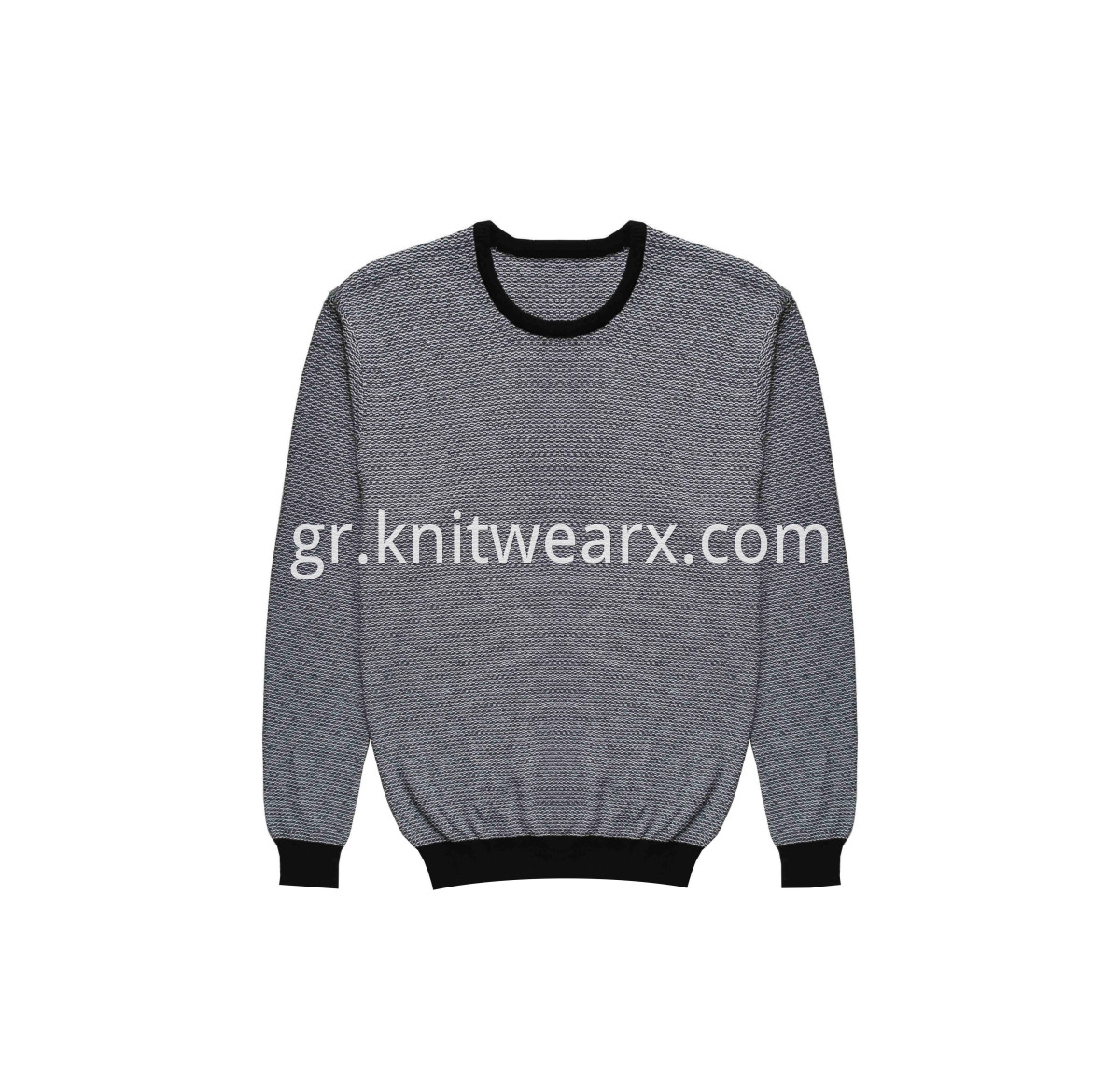 Men's Classic Knitted Purl Stitch Sweater Crewneck Pullover